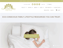 Tablet Screenshot of go-greenbaby.ca